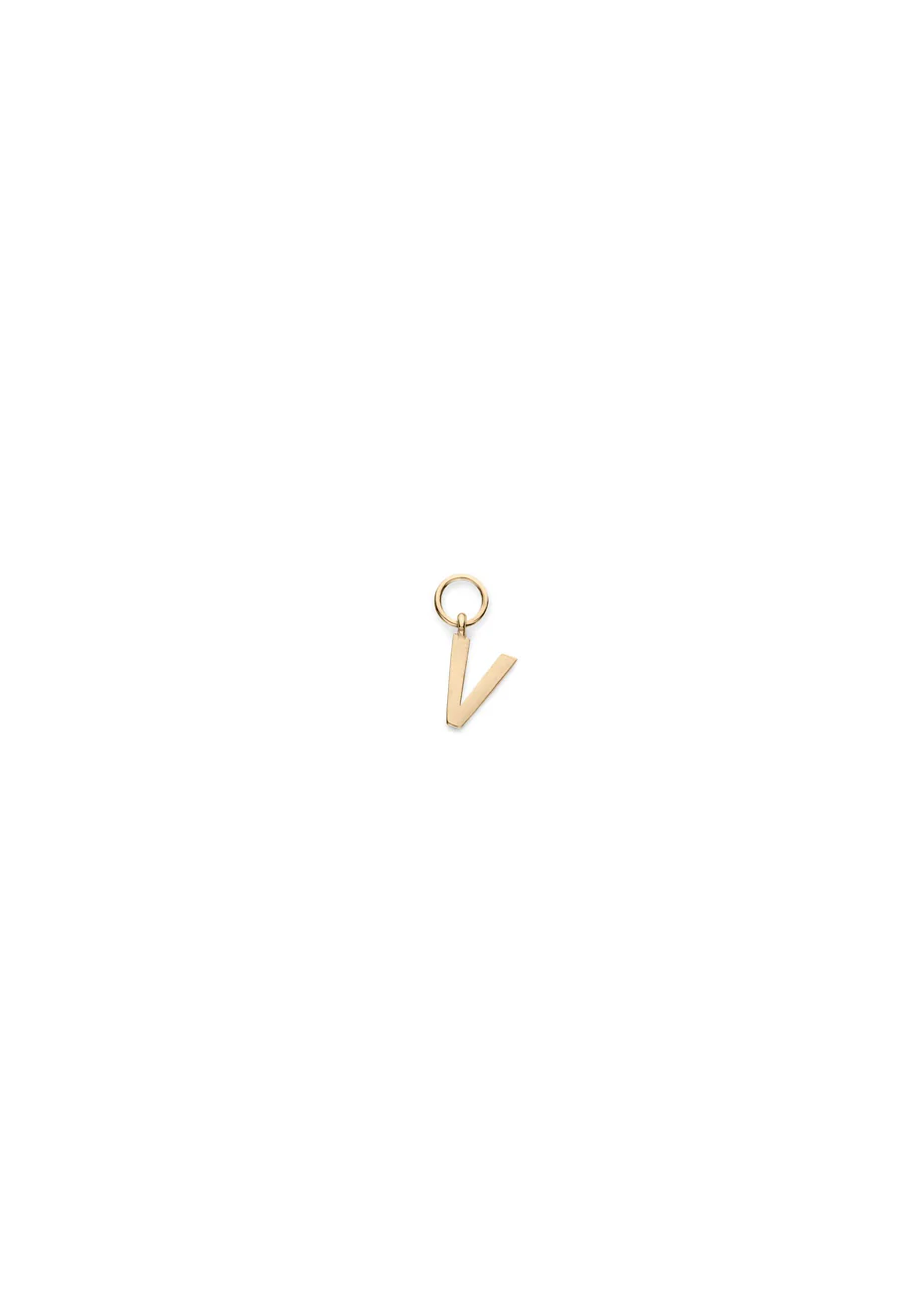 Cell V Letter Charm