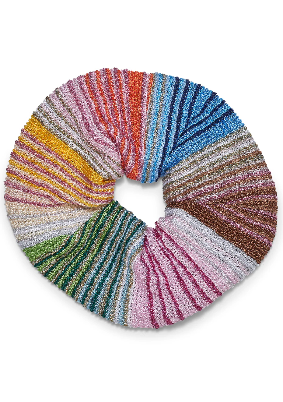 Chevron Lamé Scrunchie Multi