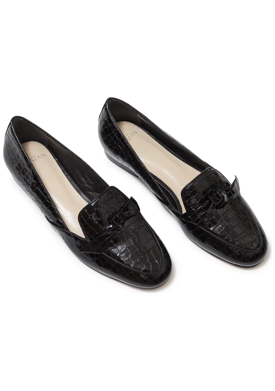 Clarita Belgian Loafer Crocco Black - Image 2
