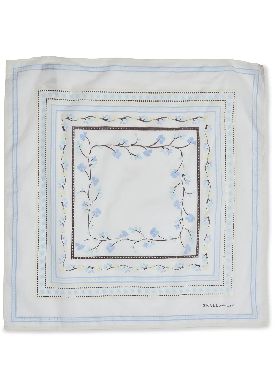 Floral Scarf Off White