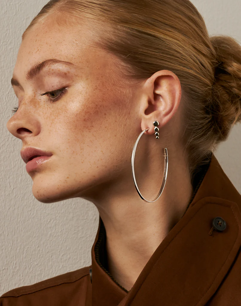 Glow Large Earring Silver - Image 3