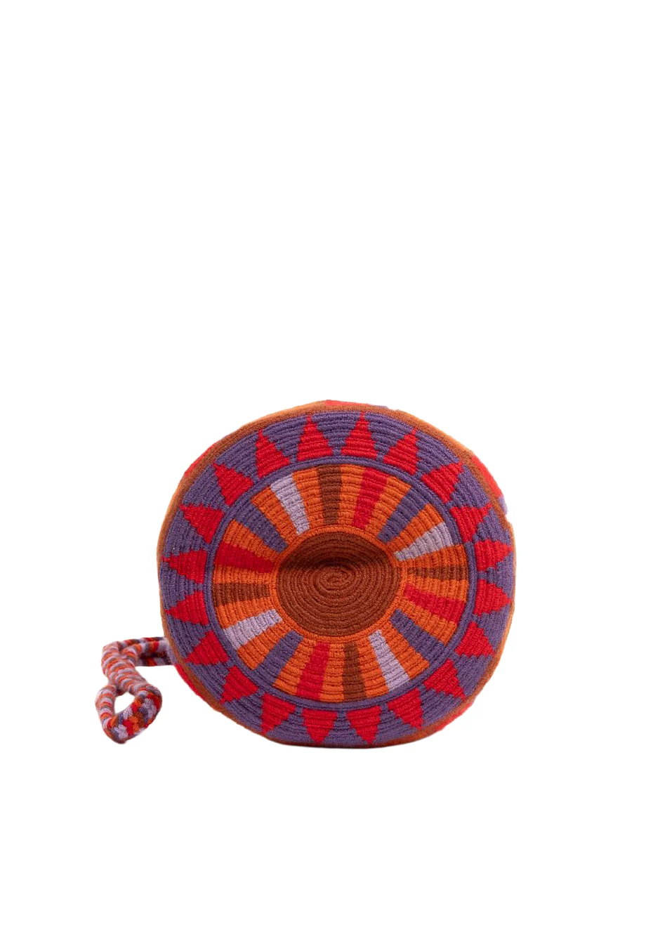 Hazel Crossbody Bag Bright Red & Brown - Image 2