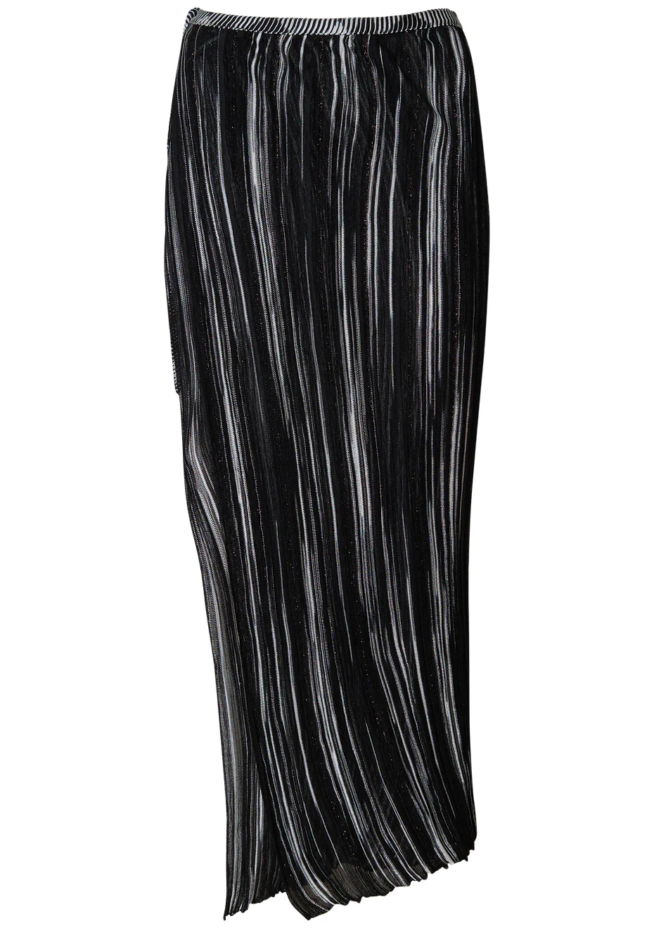 Lamé Wrap Around Skirt Black Multi - Image 2