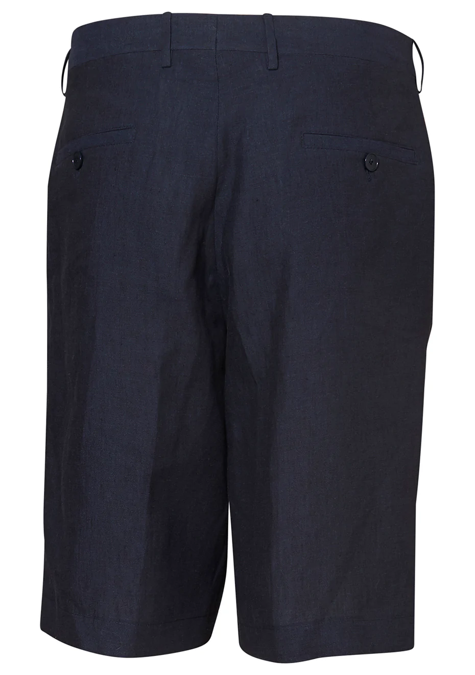 Navy Blue Linen Shorts - Image 2