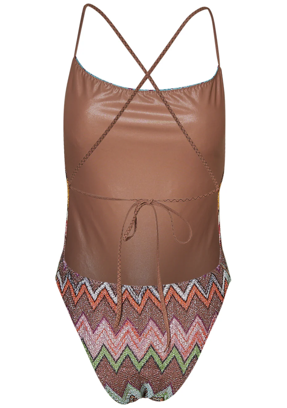 One Piece Swimsuit Taupe & Multicolour - Image 2
