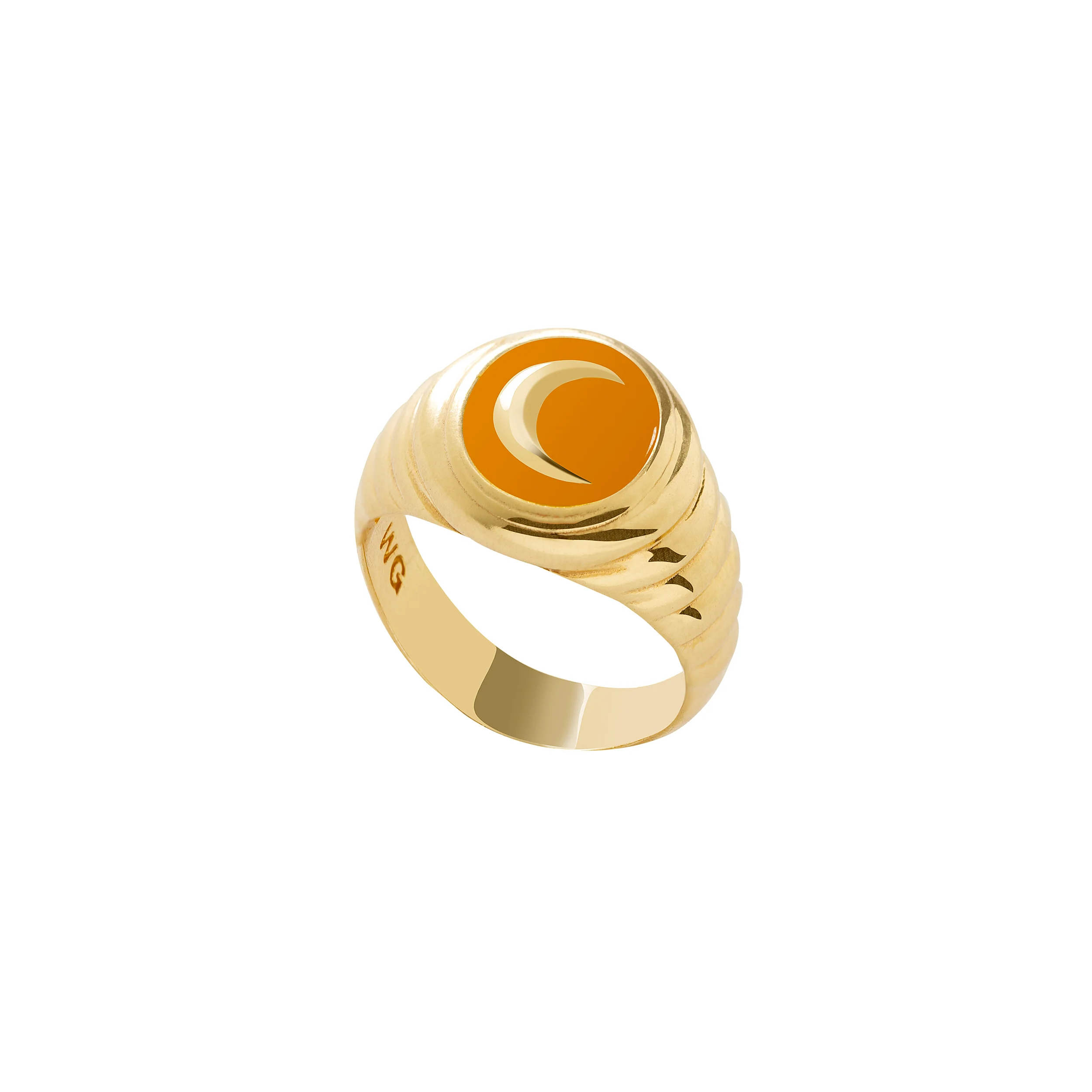 Orange Moonchild Ring Gold - Image 2