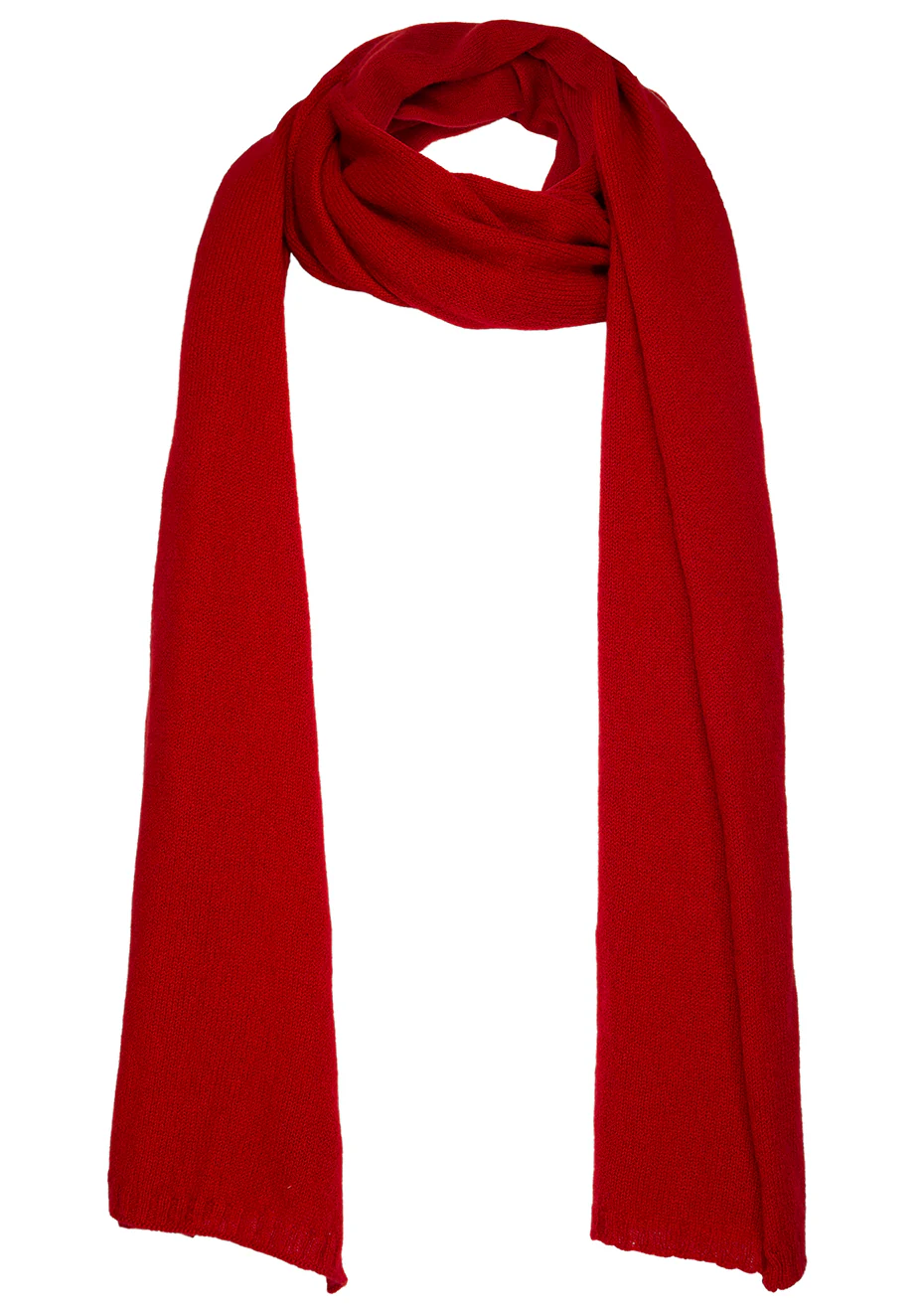 Red Cashmere Scarf Large - Image 2