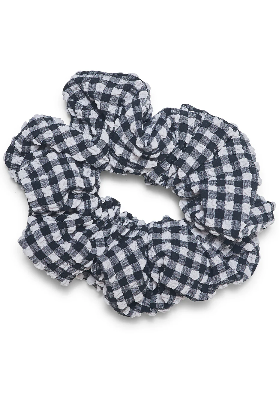 Scrunchie Black Gingham