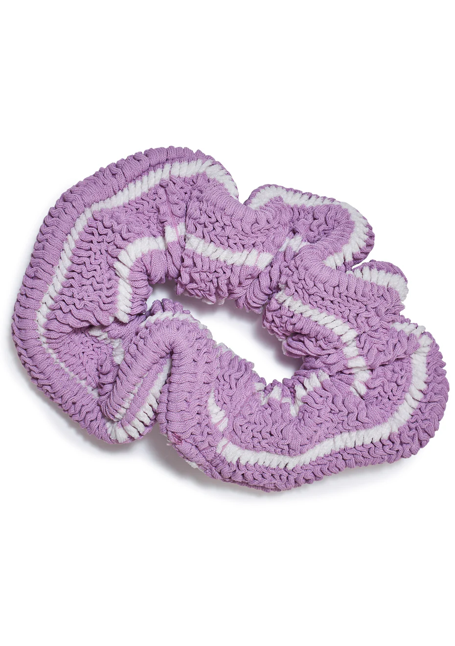 Scrunchie Lavender/White